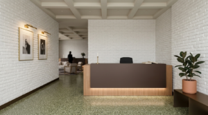 Z2 banko ile resepsiyon tasarımı