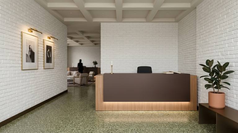 Z2 banko ile resepsiyon tasarımı