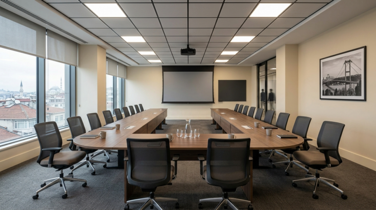 50 kişilik boardroom toplantı odası