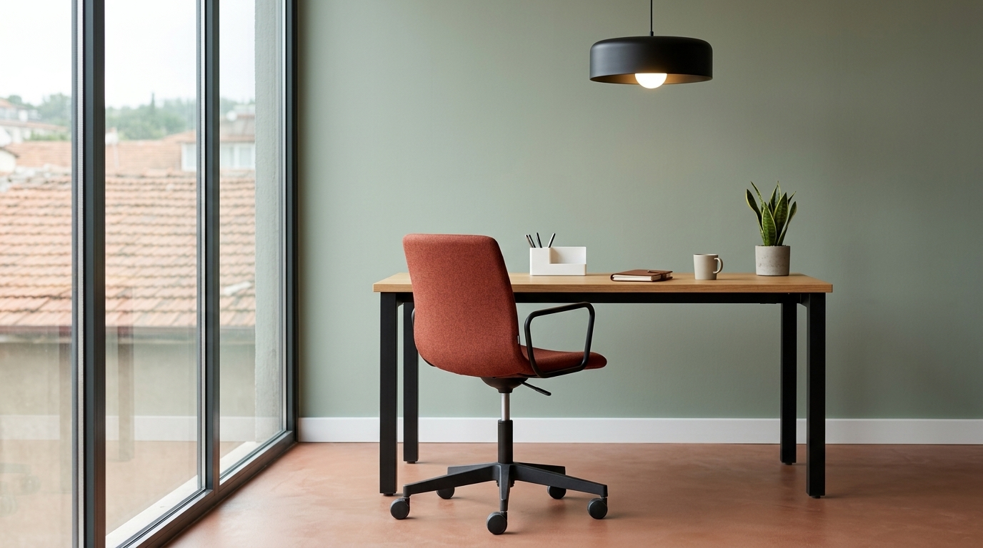 Kompakt ofis çalışma alanı